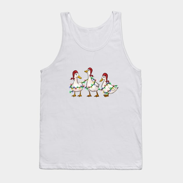 Christmas Ducks Tank Top by Nessanya